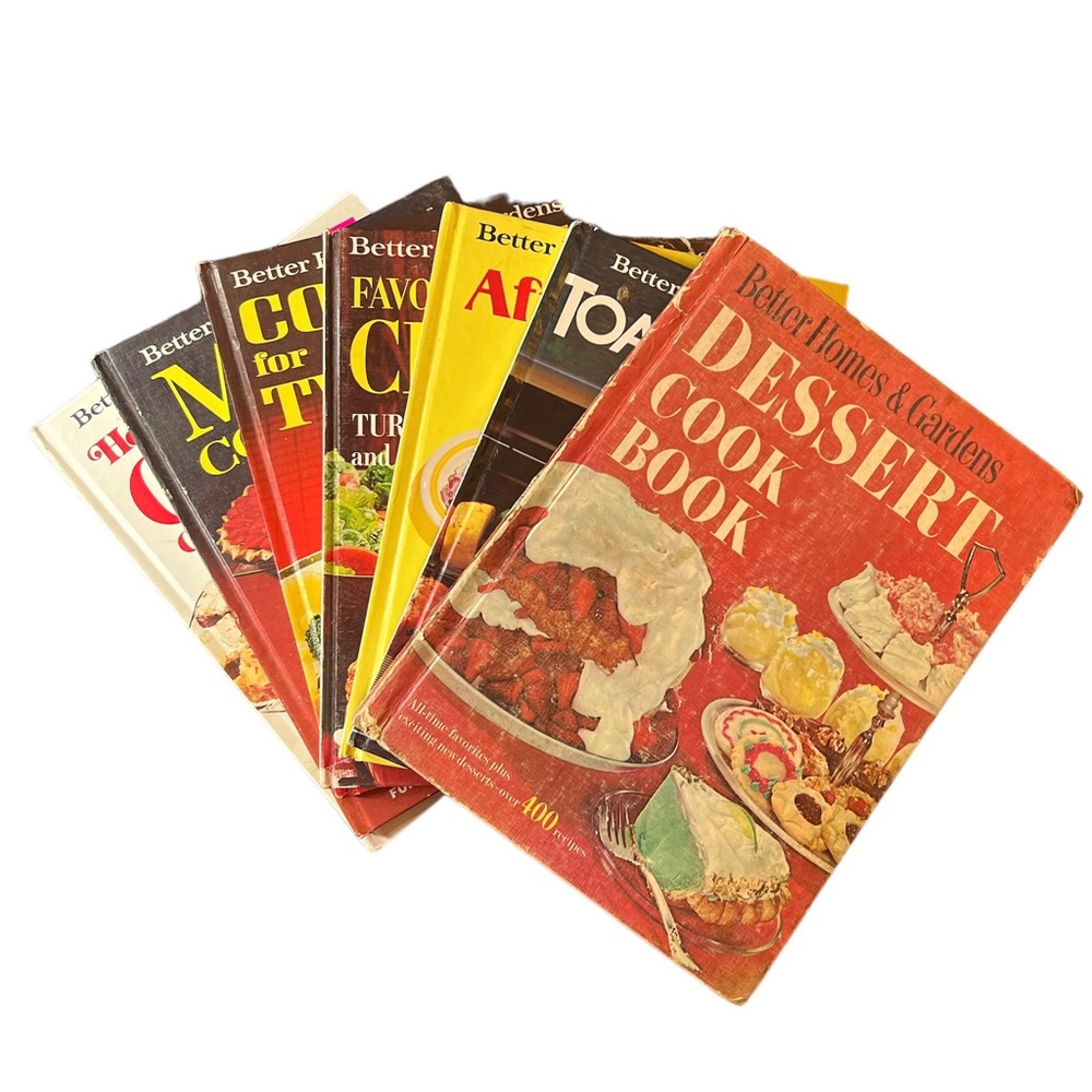 Better Homes and Gardens Vintage 1960-1982 Lot of 7 Variety of Cookbooks